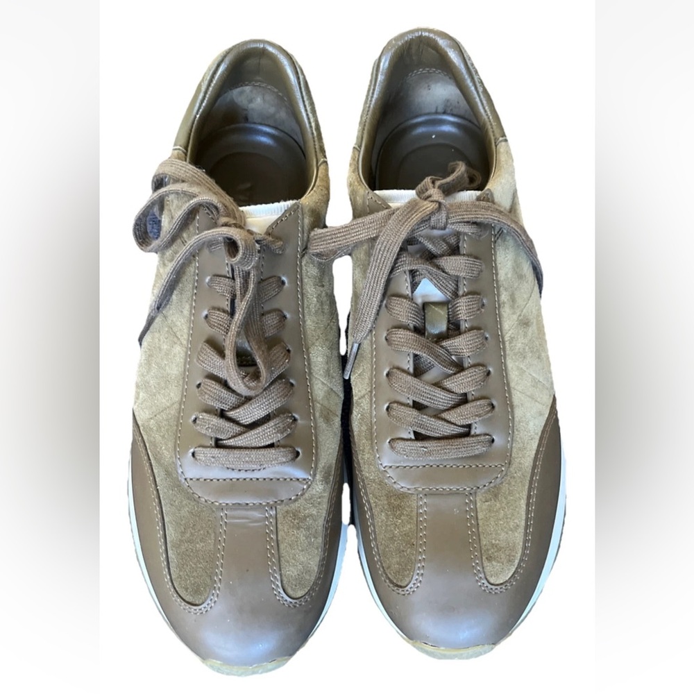 VINCE Ohara Oxford Sneakers Women's Cypress Round Toe Lace Up Closure Sz. 9.5M